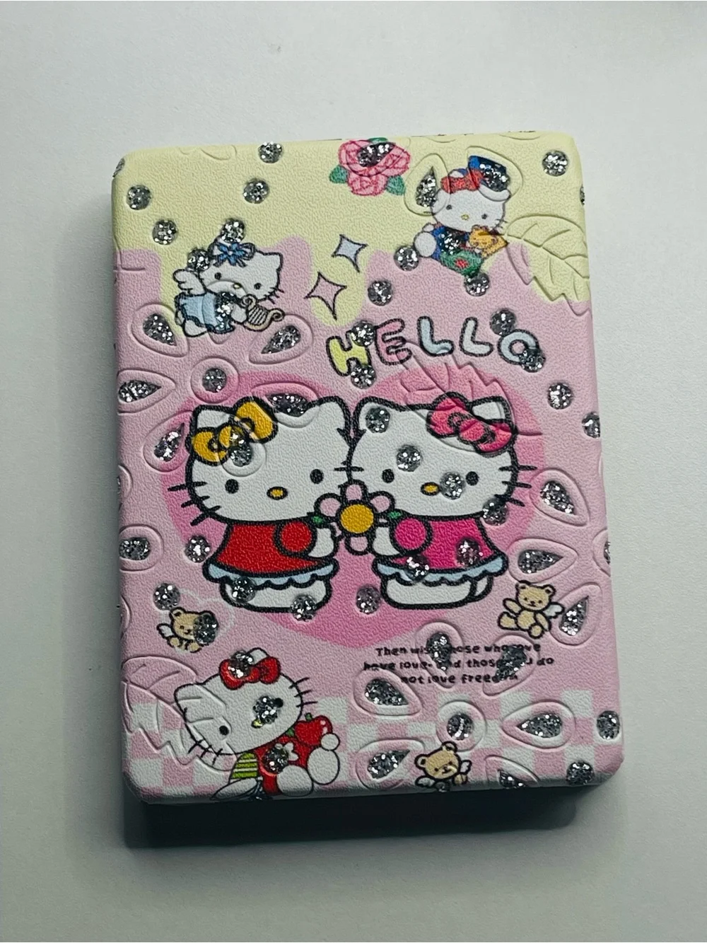 Hello Kitty Pink and Yellow Folding Compact Mirror